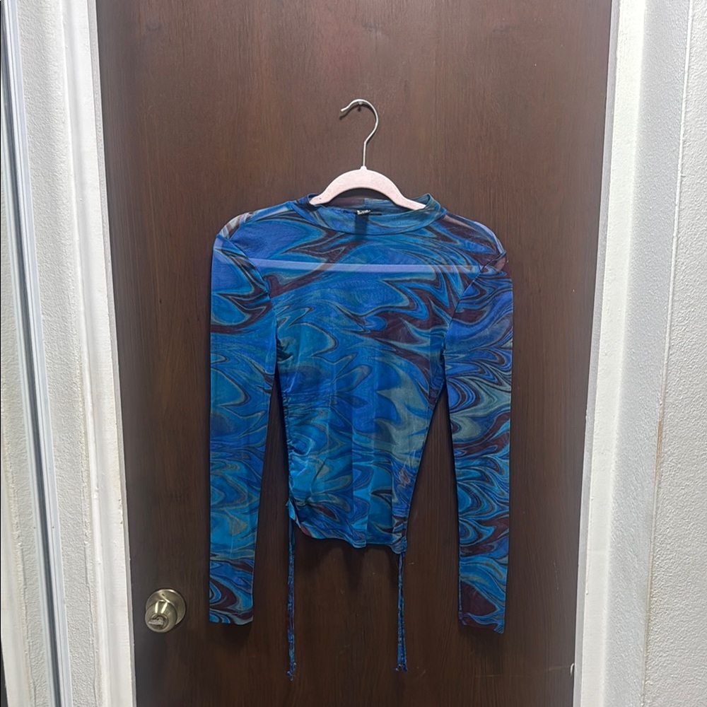 Forever 21 Blue and Purple Long Sleeve Tee